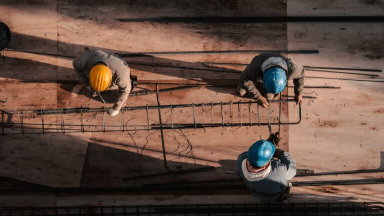 Men working on construction job